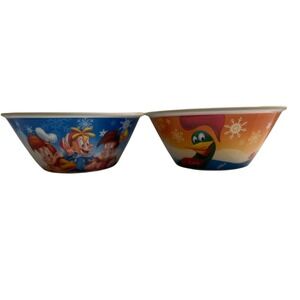 Kellogg's Cereal Bowls 2014 Winter Olympics Tony‎ the Tiger Toucan Sam 2 Pc